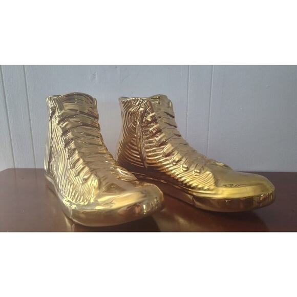 Ceramic Gold Shoes Elk Lighting Fly Like A Butterfly - Picture 7 of 7